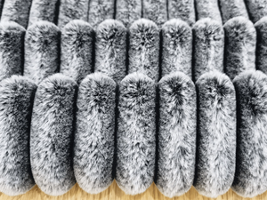 Jacquard Rabbit Fur Fabric
